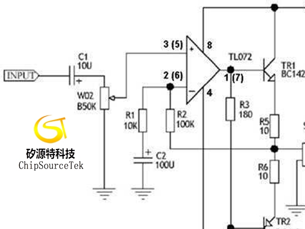 使用运放推动的A类耳机放大器电路图