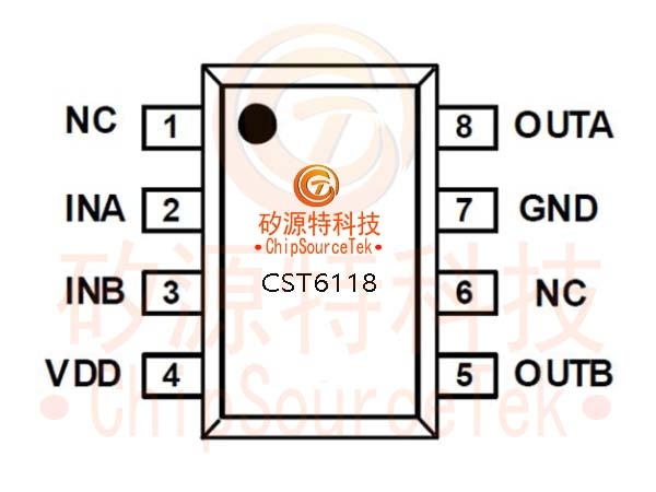 CST6118是单通道有刷直流马达驱动芯片