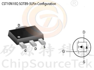 CST10N10Q SOT89-3L