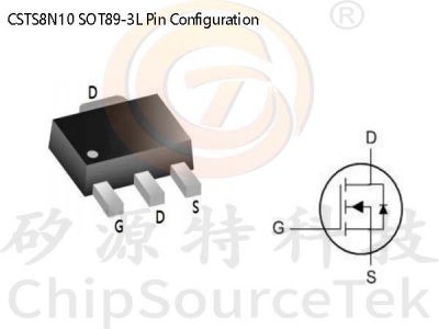 CSTS8N10 SOT89-3L