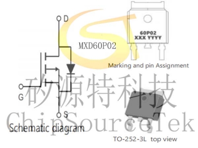 MXD60P02 TO252-3L