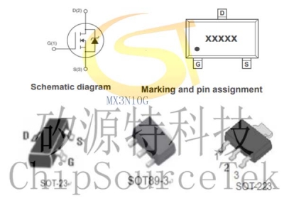 MX3N10G SOT23.SOT89-3,SOT223 