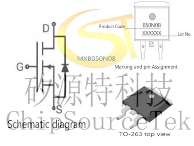 MXB050N08 TO-263