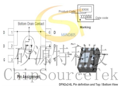 MXND805 DFN2x2-6L