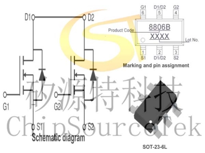 PE8806B SOT23-6L